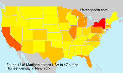 Surname Madigan in USA Surname Madigan in USA