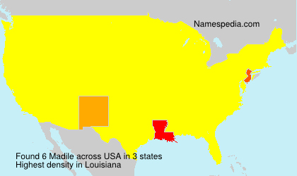 Surname Madile in USA Surname Madile in USA