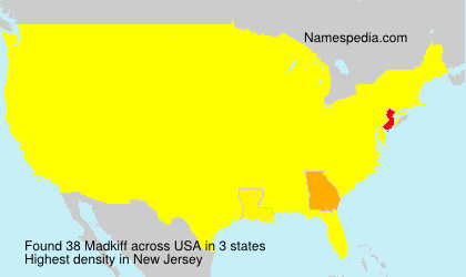 Surname Madkiff in USA