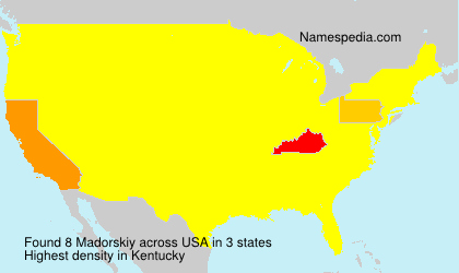 Surname Madorskiy in USA Surname Madorskiy in USA