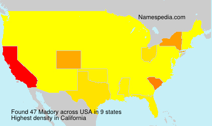 Surname Madory in USA Surname Madory in USA