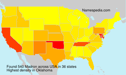 Surname Madron in USA Surname Madron in USA