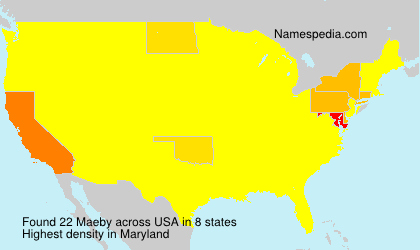 Surname Maeby in USA Surname Maeby in USA