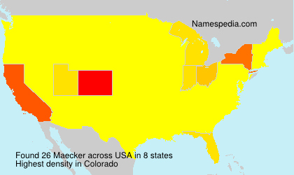 Surname Maecker in USA Surname Maecker in USA