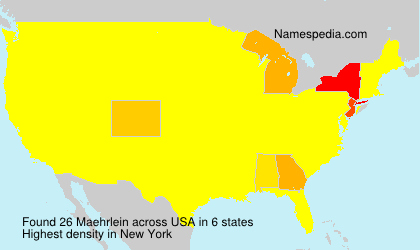 Surname Maehrlein in USA Surname Maehrlein in USA