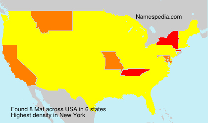 Surname Maf in USA Surname Maf in USA