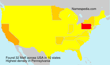 Surname Maff in USA Surname Maff in USA