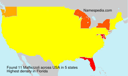 Surname Maffezzoli in USA Surname Maffezzoli in USA