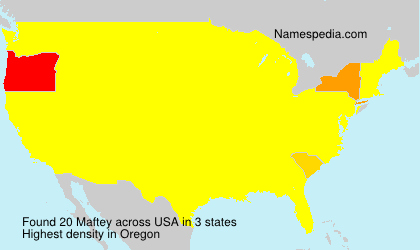 Surname Maftey in USA Surname Maftey in USA