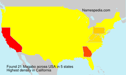 Surname Magabo in USA Surname Magabo in USA