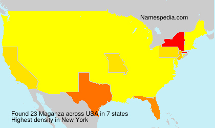 Surname Maganza in USA Surname Maganza in USA