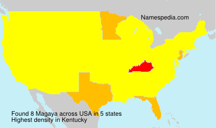 Surname Magaya in USA
