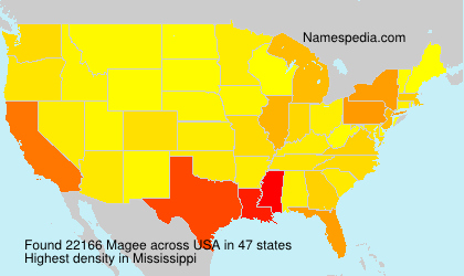 Surname Magee in USA Surname Magee in USA