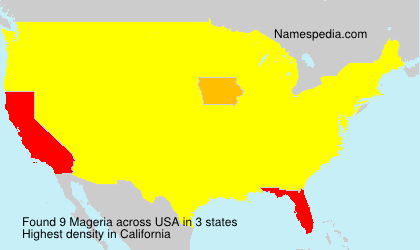 Surname Mageria in USA Surname Mageria in USA
