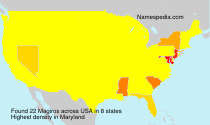Surname Magiros in USA Surname Magiros in USA