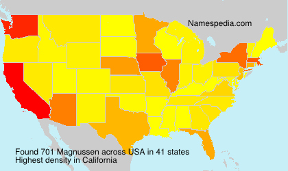 Surname Magnussen in USA Surname Magnussen in USA
