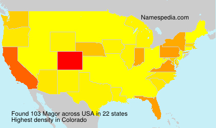Surname Magor in USA Surname Magor in USA