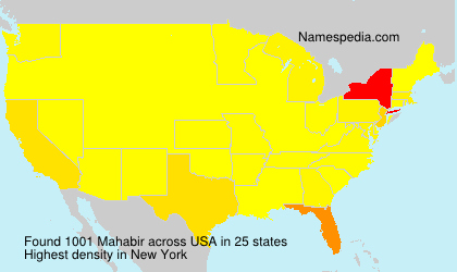 Surname Mahabir in USA Surname Mahabir in USA