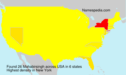 Surname Mahabirsingh in USA Surname Mahabirsingh in USA