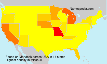 Surname Mahacek in USA Surname Mahacek in USA