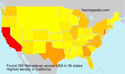 Surname Mahadevan in USA Surname Mahadevan in USA