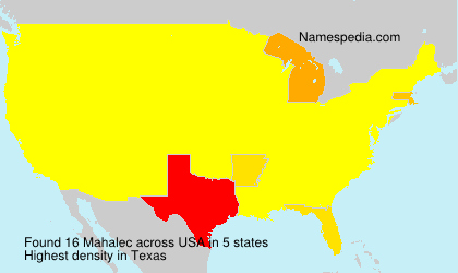 Surname Mahalec in USA Surname Mahalec in USA