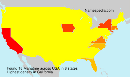 Surname Mahatme in USA Surname Mahatme in USA