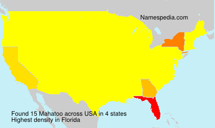 Surname Mahatoo in USA Surname Mahatoo in USA