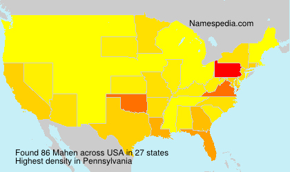 Surname Mahen in USA Surname Mahen in USA