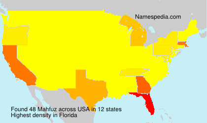 Surname Mahfuz in USA Surname Mahfuz in USA