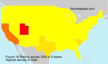 Surname Mahina in USA Surname Mahina in USA