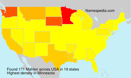Surname Mahlen in USA Surname Mahlen in USA