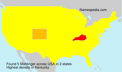 Surname Mahlinger in USA Surname Mahlinger in USA