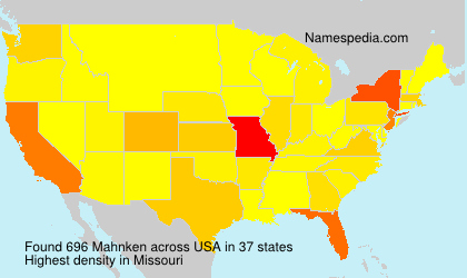 Surname Mahnken in USA Surname Mahnken in USA