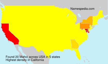 Surname Mahoi in USA Surname Mahoi in USA