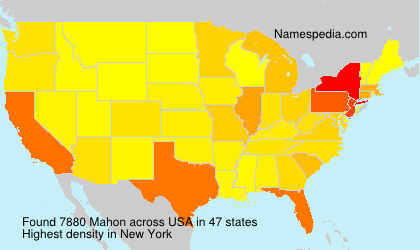 Surname Mahon in USA Surname Mahon in USA