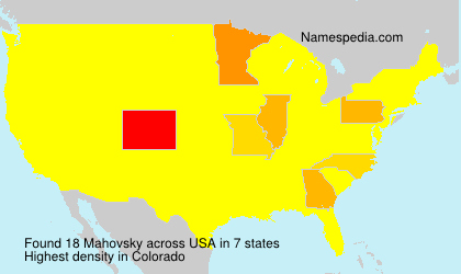 Surname Mahovsky in USA Surname Mahovsky in USA