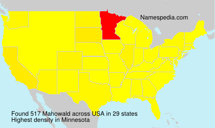 Surname Mahowald in USA Surname Mahowald in USA