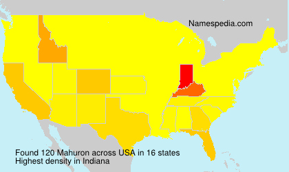Surname Mahuron in USA Surname Mahuron in USA
