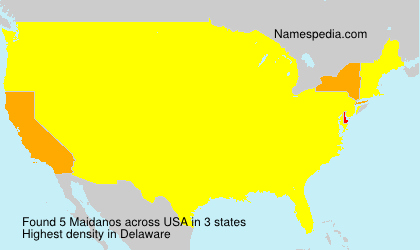 Surname Maidanos in USA Surname Maidanos in USA