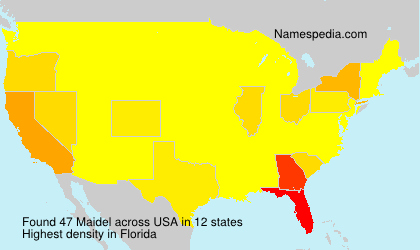 Surname Maidel in USA Surname Maidel in USA