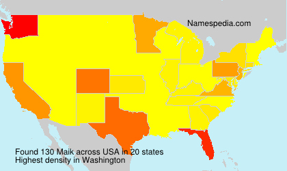 Surname Maik in USA Surname Maik in USA