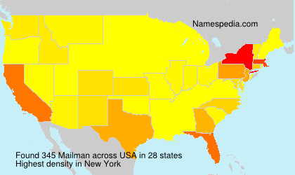 Surname Mailman in USA Surname Mailman in USA