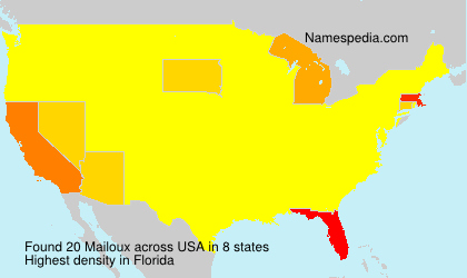 Surname Mailoux in USA Surname Mailoux in USA