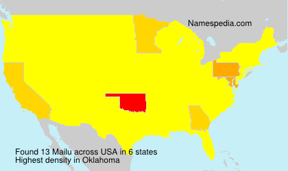 Surname Mailu in USA Surname Mailu in USA