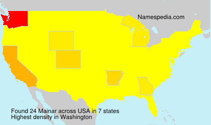 Surname Mainar in USA Surname Mainar in USA