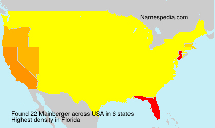 Surname Mainberger in USA Surname Mainberger in USA
