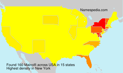 Surname Mainolfi in USA Surname Mainolfi in USA