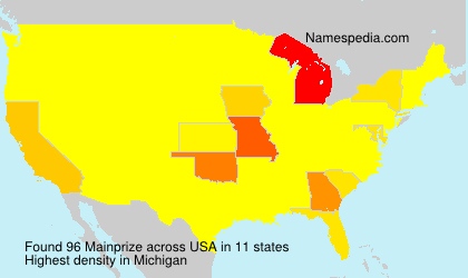Surname Mainprize in USA Surname Mainprize in USA