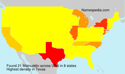 Surname Mainuddin in USA Surname Mainuddin in USA
